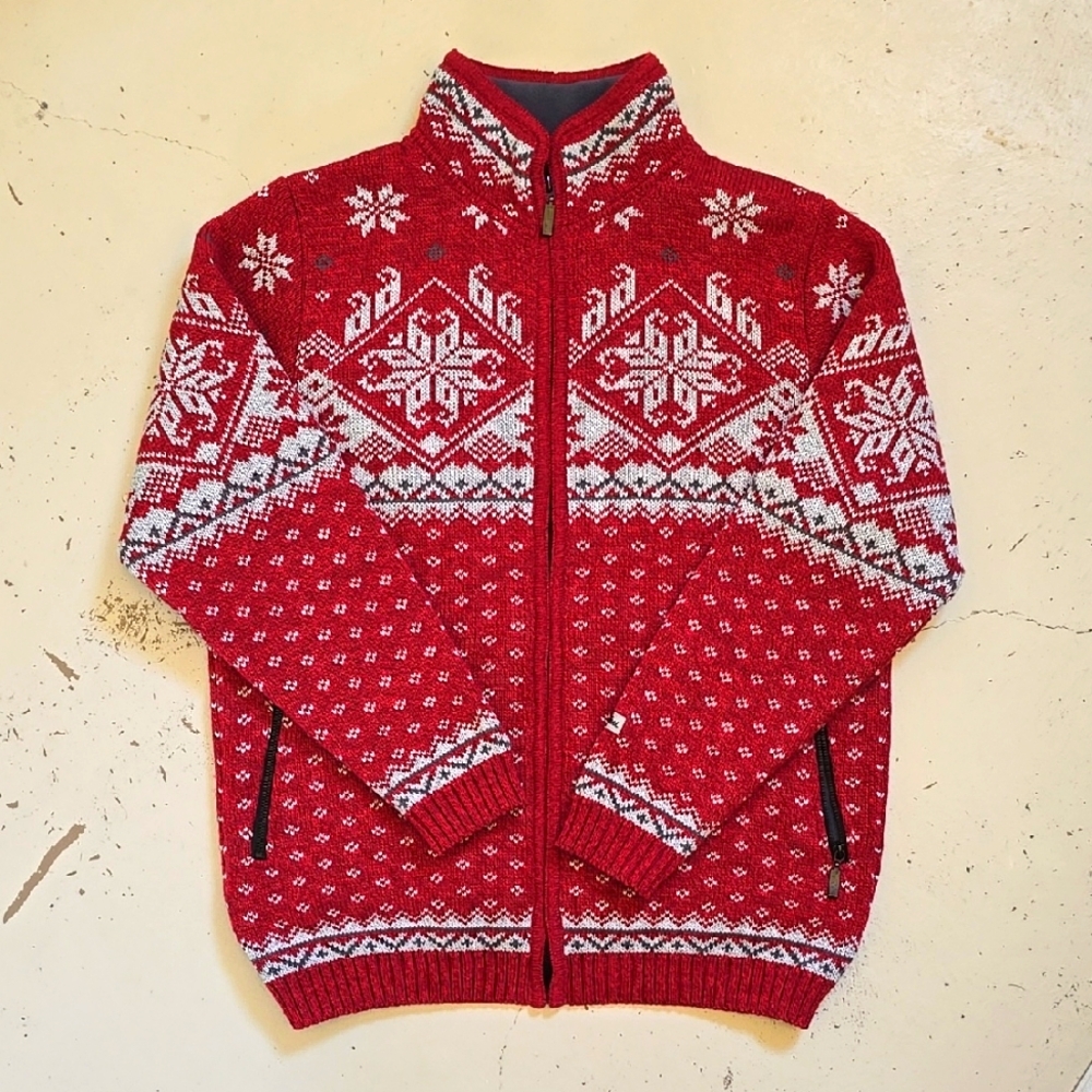 Smartcool Red Icelandic Zip Up L